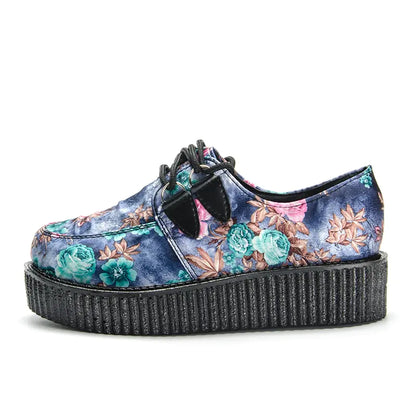 Leather Shoes, Platform Shoes, Flat Shoes, Star Design