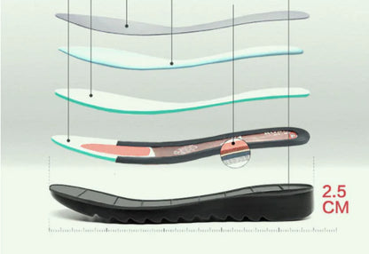 Women's Work Shoes, Flat Black Leather Shoes