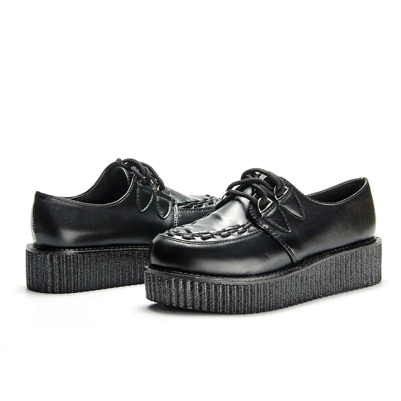 Leather Shoes, Platform Shoes, Flat Shoes, Star Design