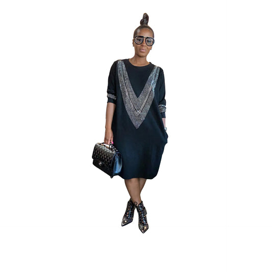 YZ1224 Women's Casual Loose Dress for Fall/Winter - ProLector