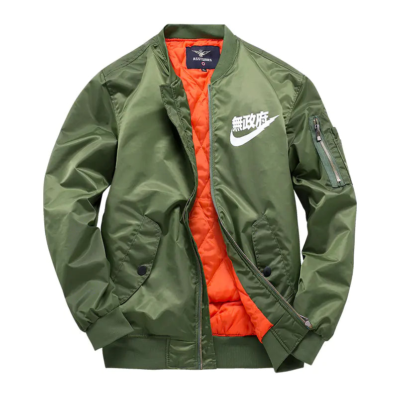 Stand Collar Baseball Jacket, Pilot Jacket, Air Force Uniform